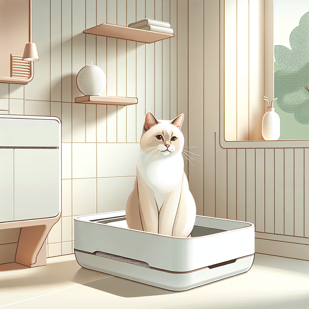 Chat tigré faisant ses griffes sur un griffoir en sisal près d'un canapé beige intact dans un salon moderne