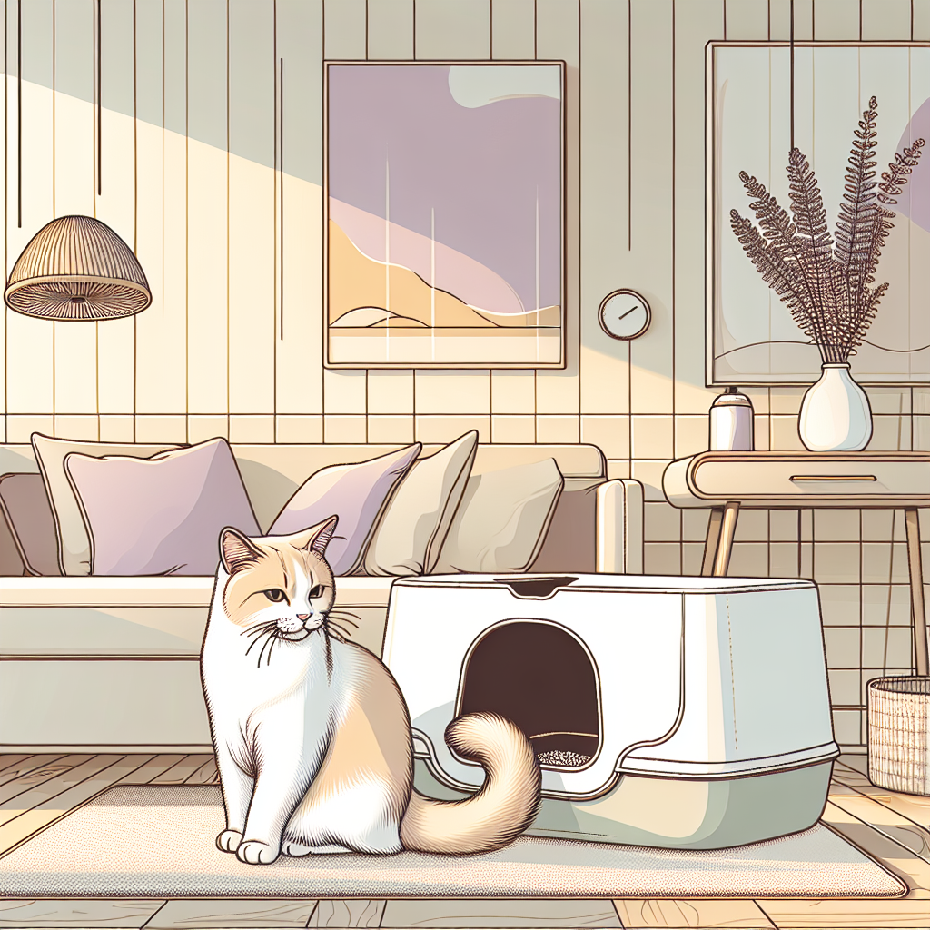 Chat tigré mangeant calmement dans une gamelle anti-glouton, dans un environnement serein et bien aménagé