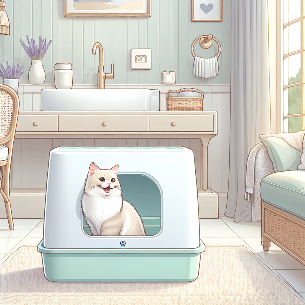 Chat tigré assis près de sa gamelle d'eau, regardant pensivement sa nourriture intacte, dans un intérieur lumineux et propre