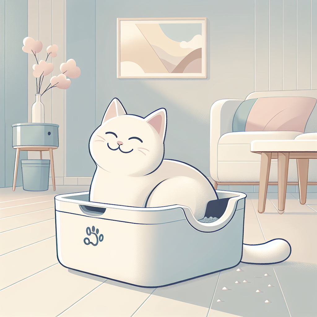 Chat tigré ronronnant paisiblement sur un canapé, exprimant son bien-être dans un environnement serein