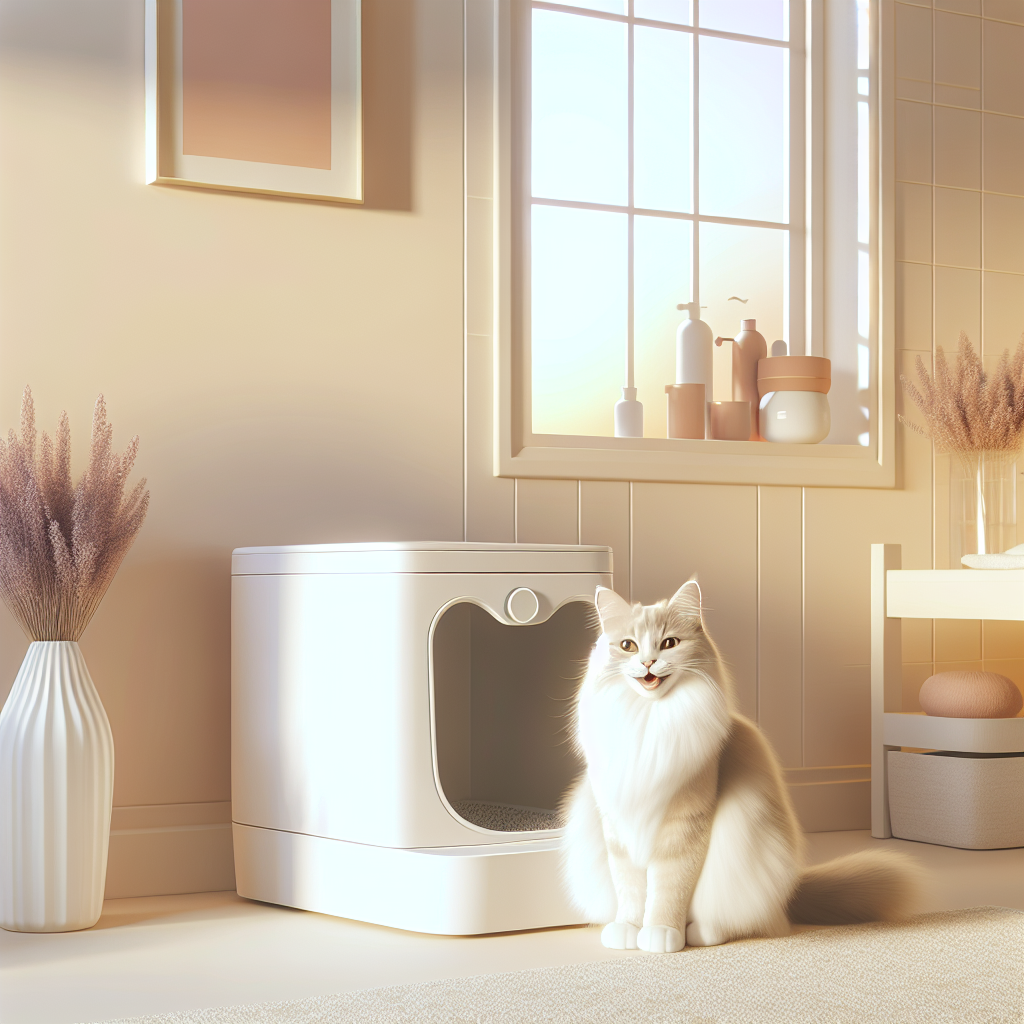 Chat tigré mangeant des croquettes dans une gamelle moderne, avec un second bol contenant un mélange de différentes croquettes pour illustrer la transition alimentaire progressive