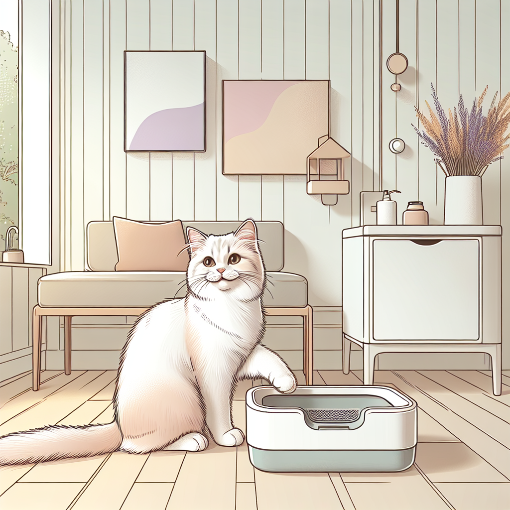 Chat stérilisé en bonne santé mangeant ses croquettes spécialisées dans une gamelle moderne