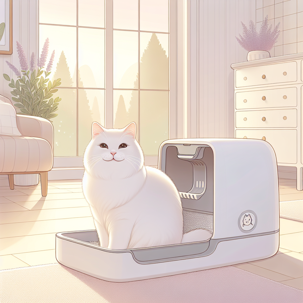 Chat tigré mangeant des croquettes fraîches dans une gamelle moderne, à côté d'un contenant hermétique en inox ouvert