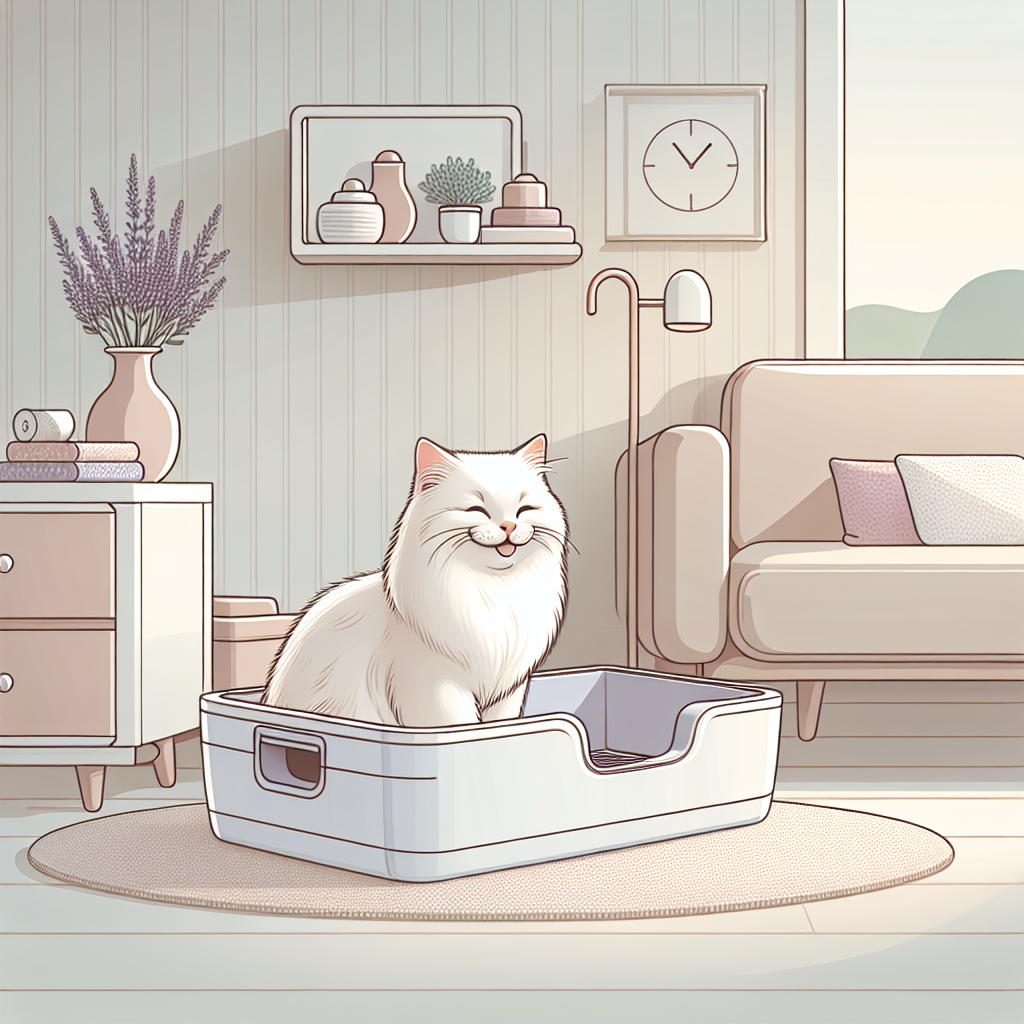 Chat tigré mangeant des croquettes Pro Plan dans une gamelle moderne, dans un intérieur lumineux et chaleureux