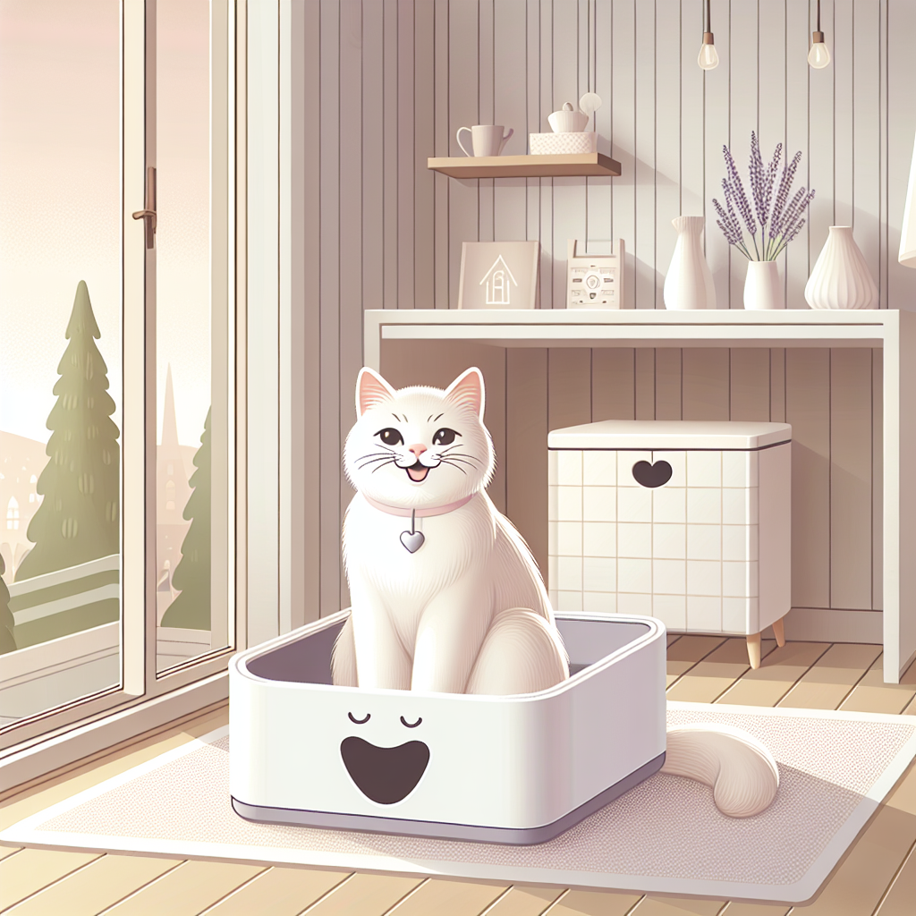 Chat tigré mangeant des croquettes haute protéine dans une gamelle moderne, illustration du bien-être félin