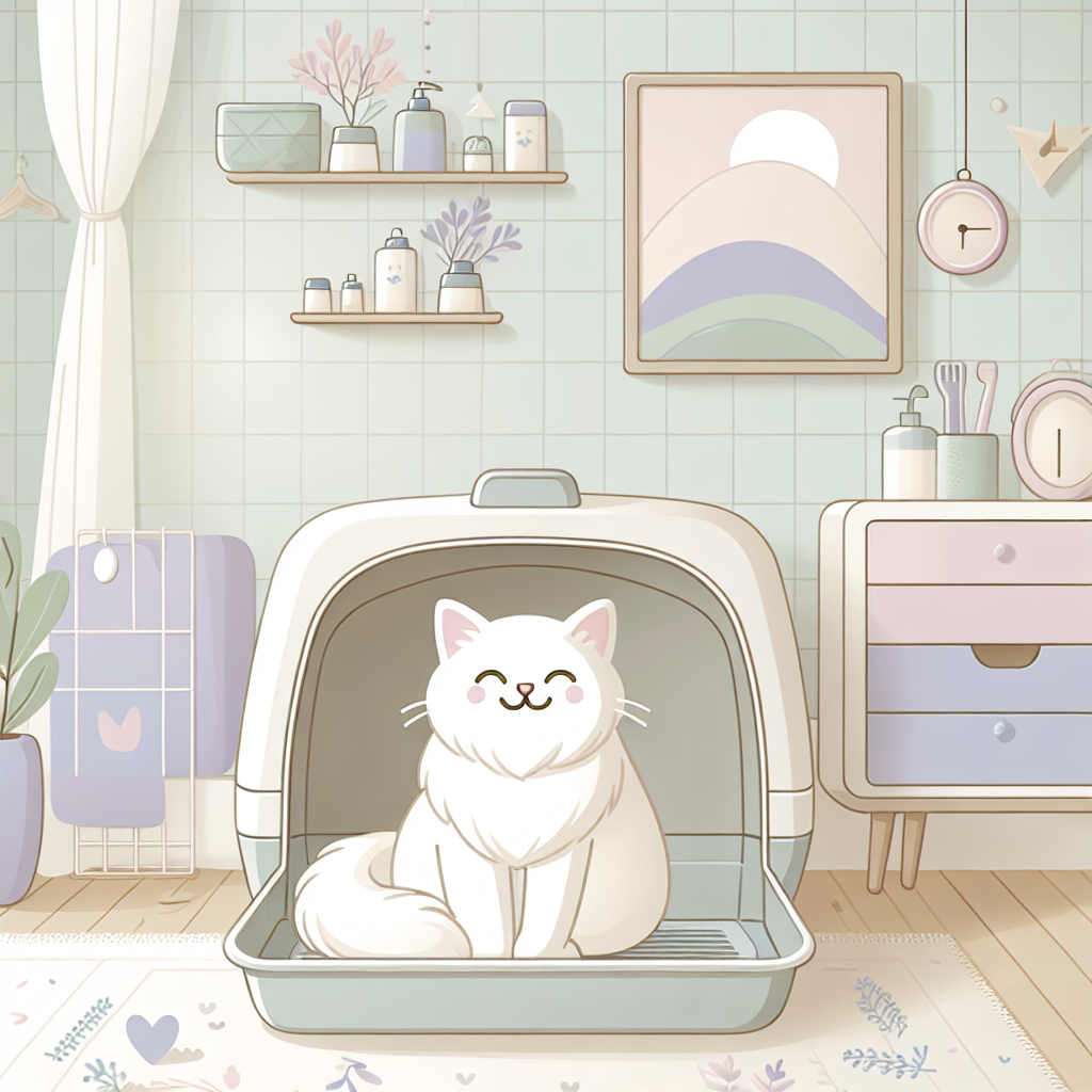 Chat en bonne santé près de sa gamelle de croquettes spécialisées dans un environnement domestique propre et serein