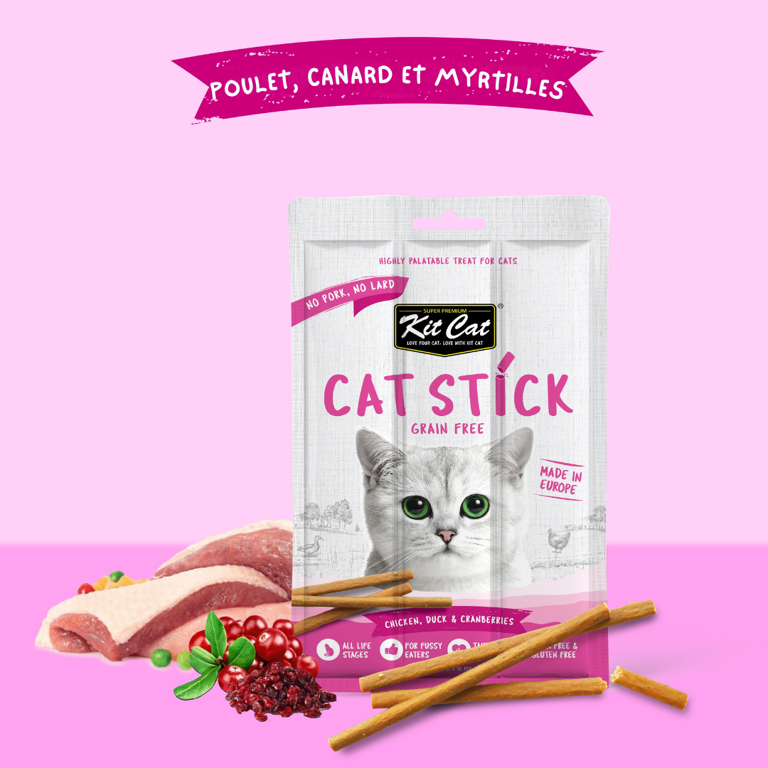 Kit Cat Cat Stick - Poulet, Canard & Canneberges 15g