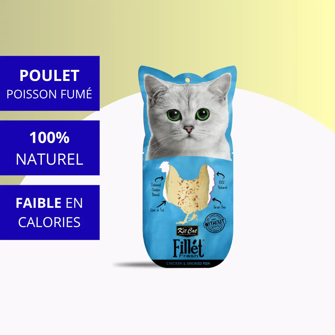 Kit Cat Filet Frais - Poulet Fumé et Poisson 30g