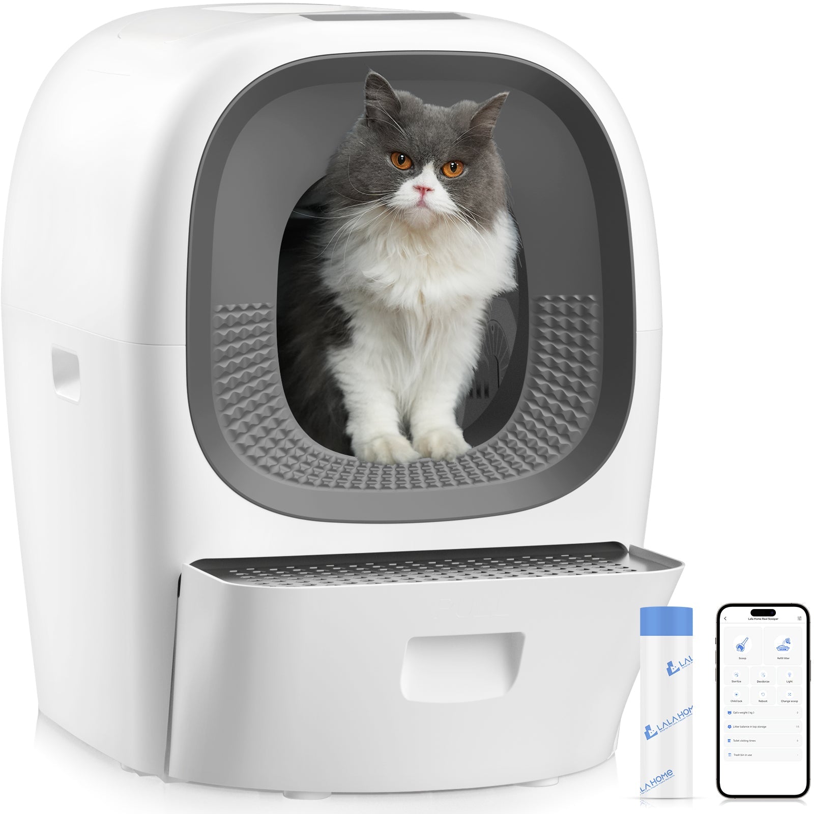 La première litière intelligente auto-rechargeable – Lalahome