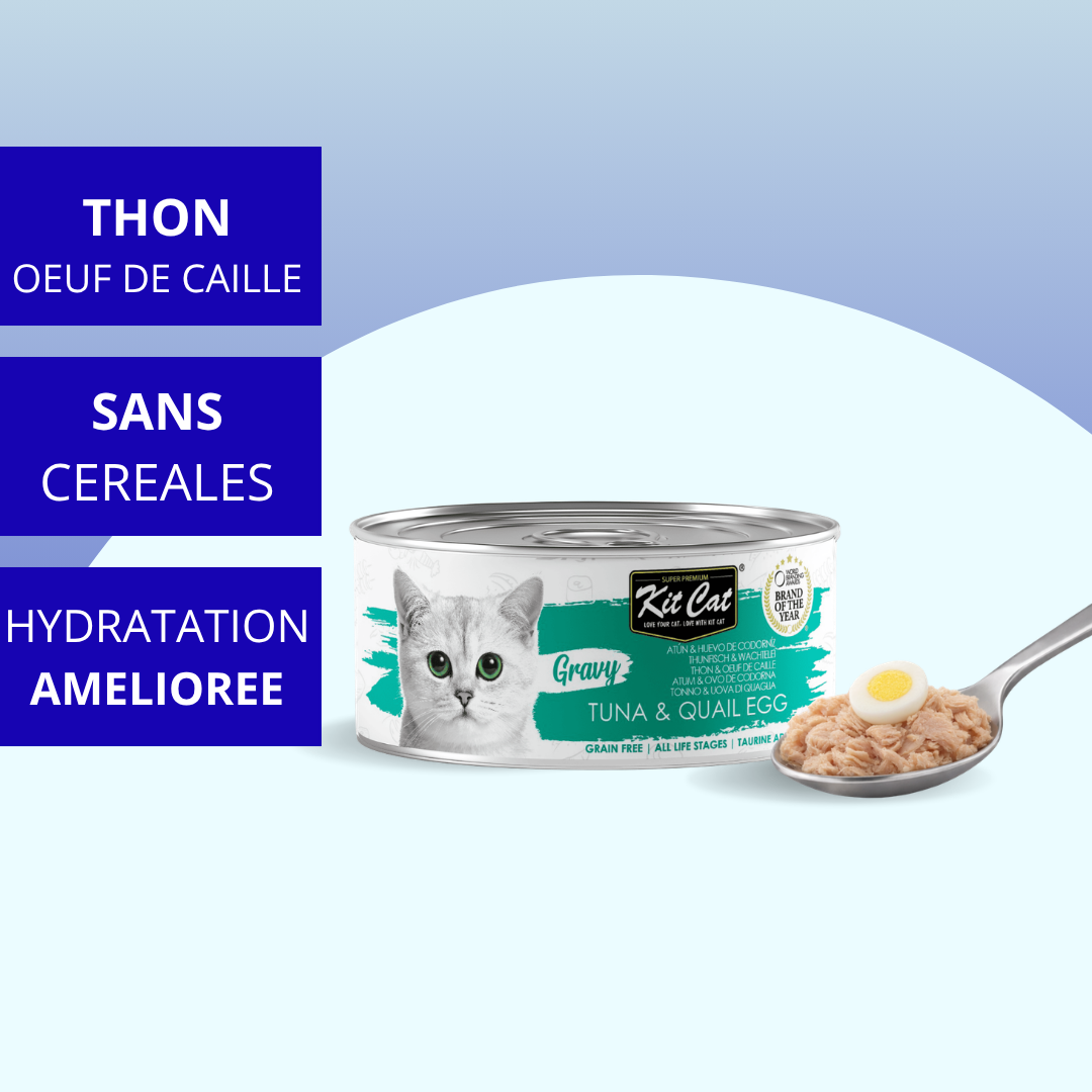 Kit Cat Gravy - Tuna and Quail Egg 70g