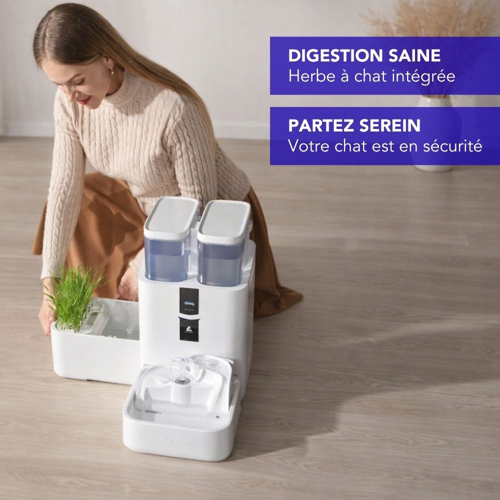 Fontaine intelligente pour chat et chien
