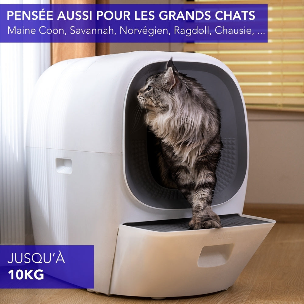 The only 100% AUTOMATIC litter box – LALAHOME
