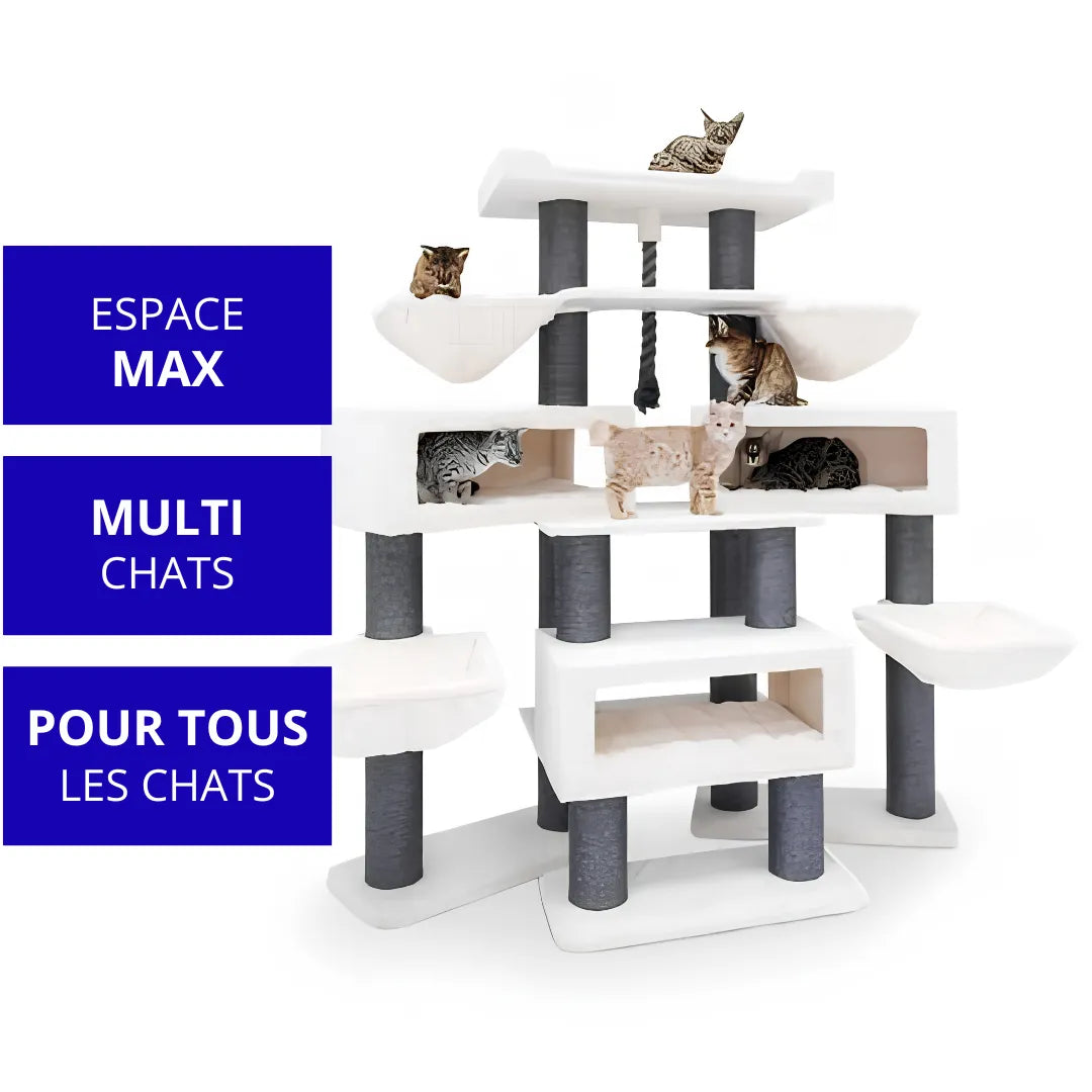 Arbre à chat Alley 200 - Blanc cassé