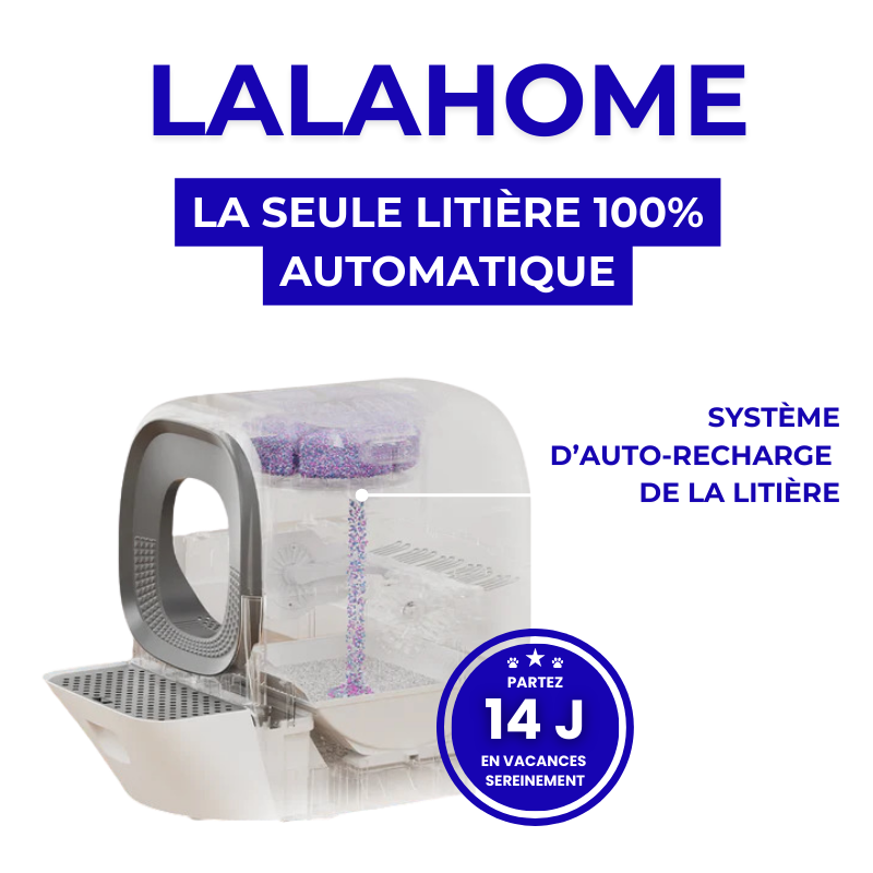 La seule litière 100% AUTOMATIQUE  – LALAHOME