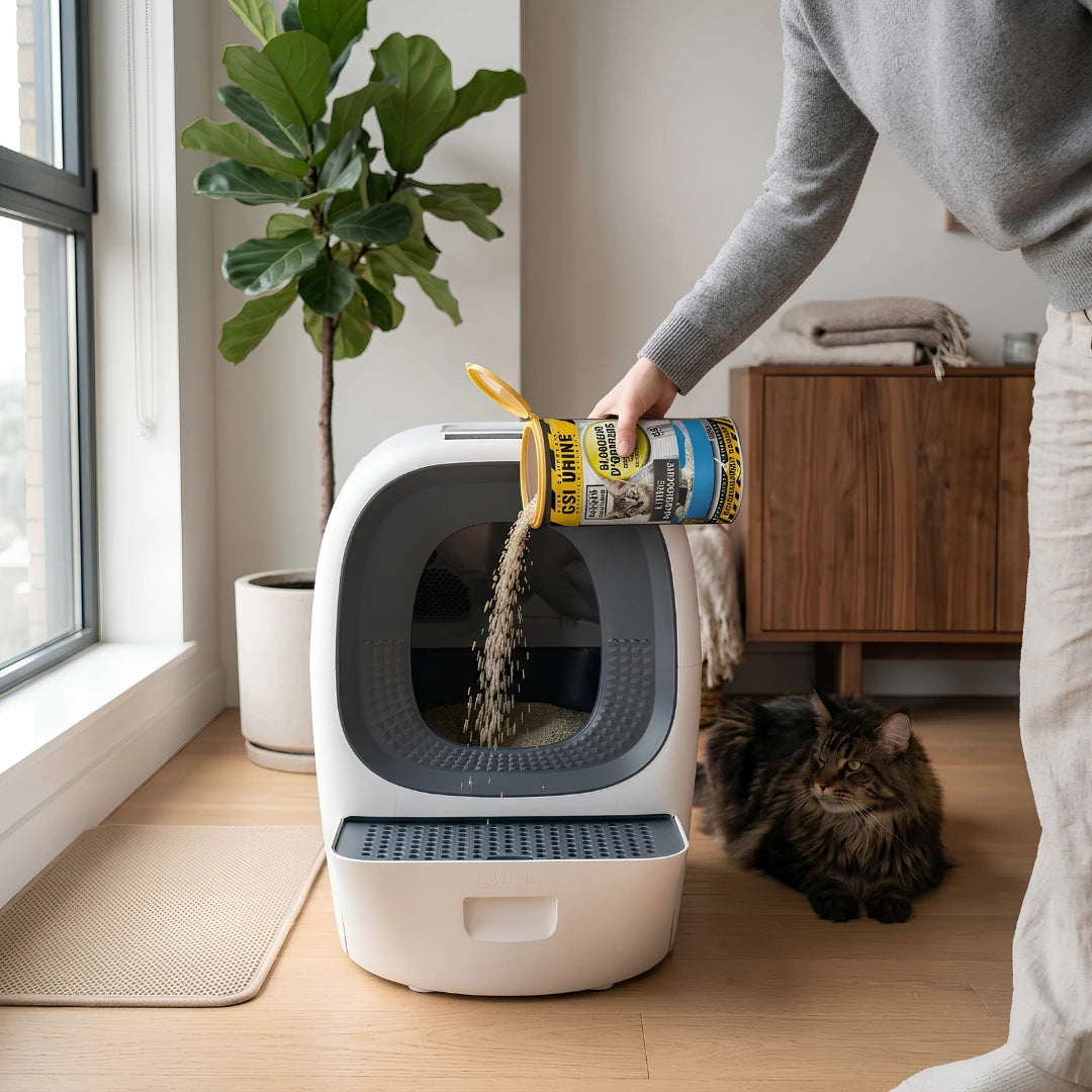 CSI Urine granulés litière 400g éliminateur odeur urine chat biodégradable sans produits chimiques