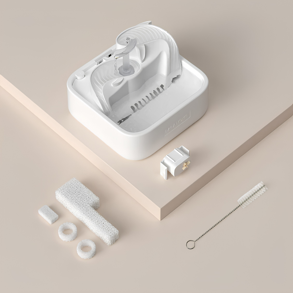 Kit filtres mousse x6 + brosse — Capture poils, poussière et débris