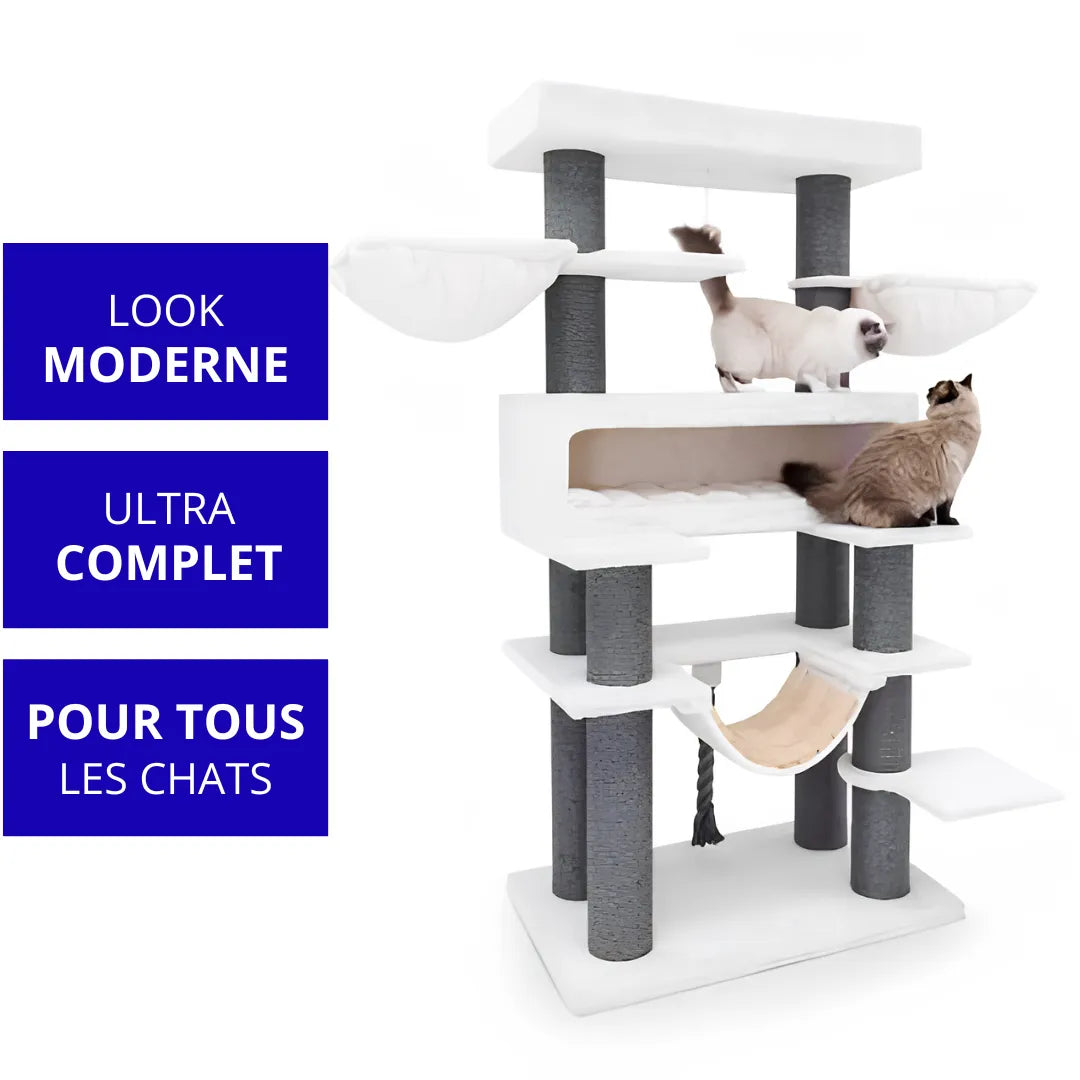 Arbre à chat Lookout 198 - Blanc cassé