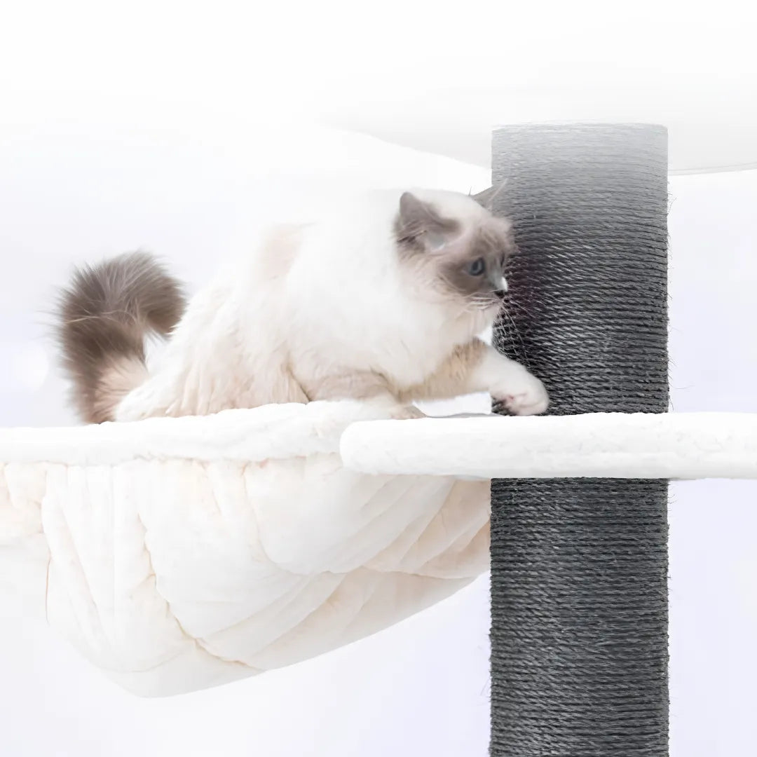 Arbre à chat Lookout 198 - Blanc cassé