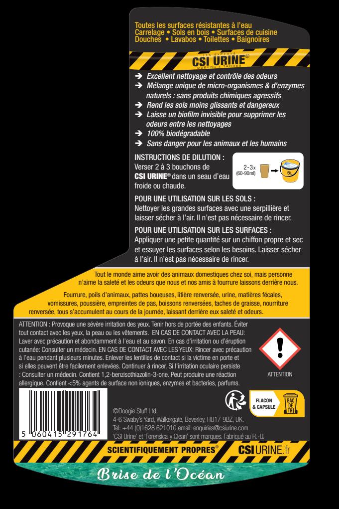 Cat urine floor cleaner - CSI Concentrated floor and surface urine cleaner 1 litre