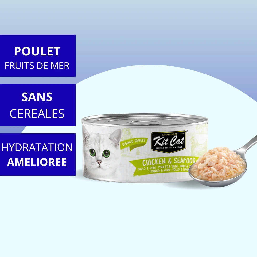 Gelée pour Chat Poulet & Thon 80g - Kit Cat Toppers