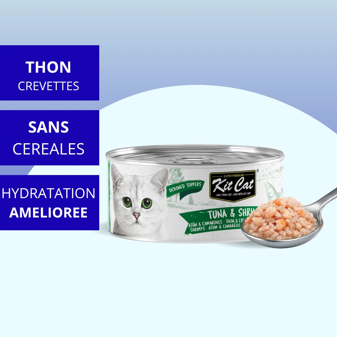 Gelée pour chat Thon & Crevette 80g — Kit Cat Toppers