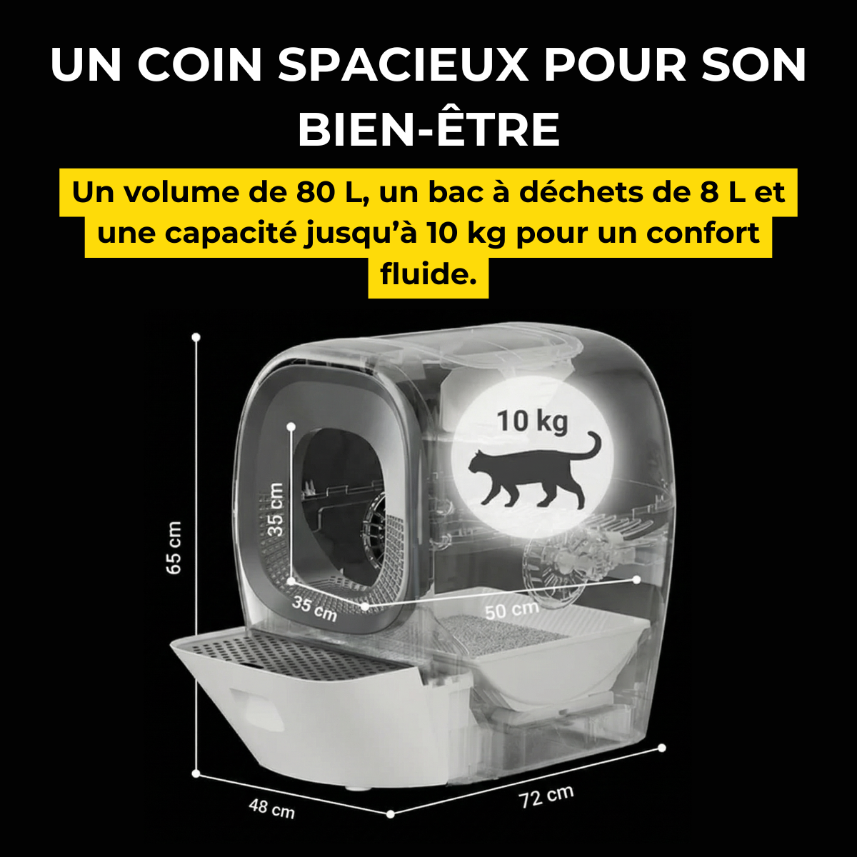 La seule litière 100% AUTOMATIQUE  – Lalahome