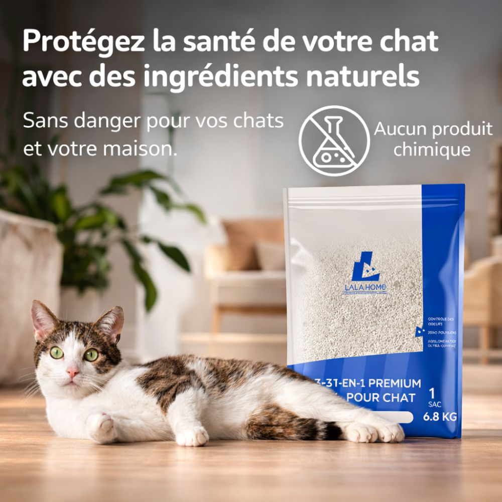 litiere agglomerante chat