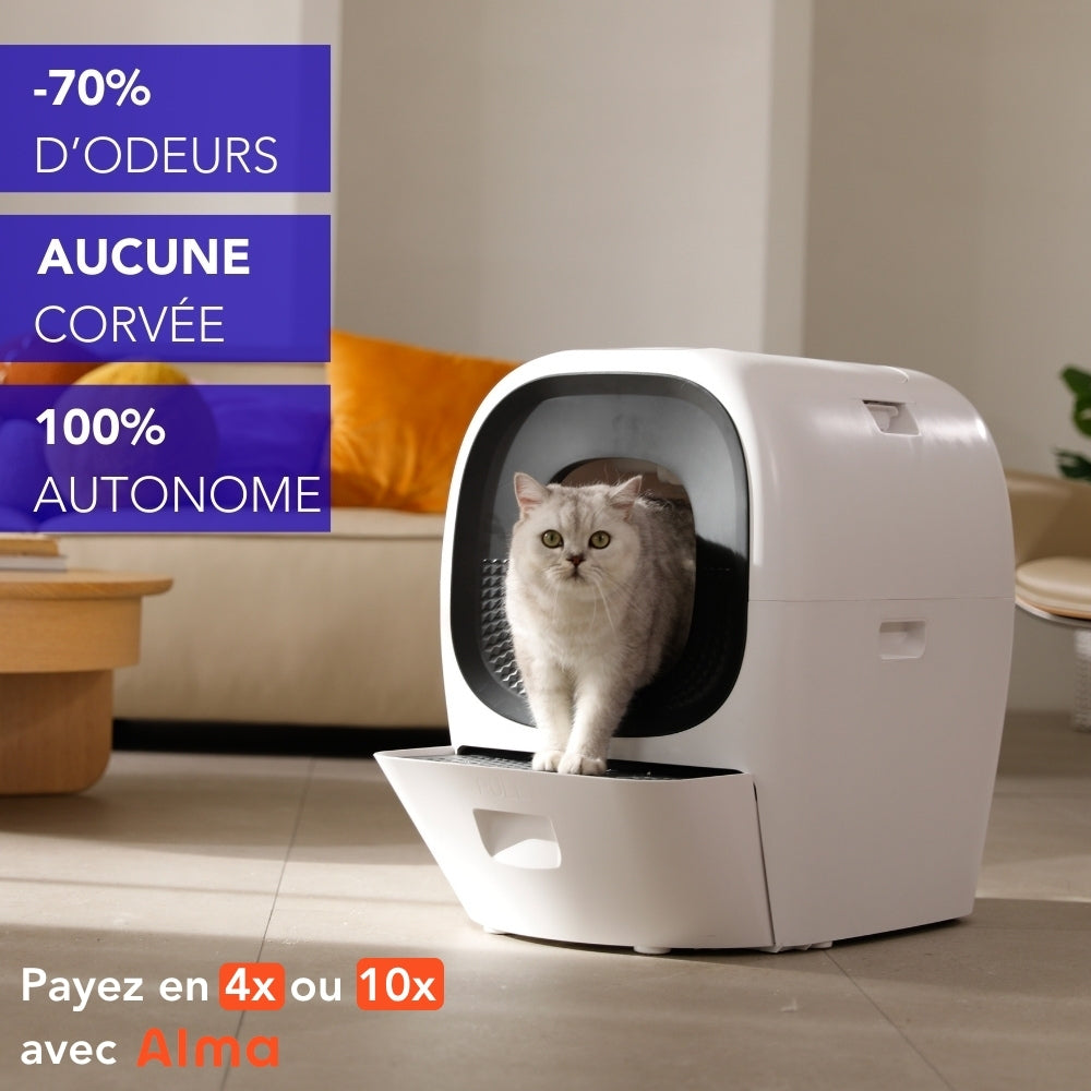 litière automatique autonettoyante chat