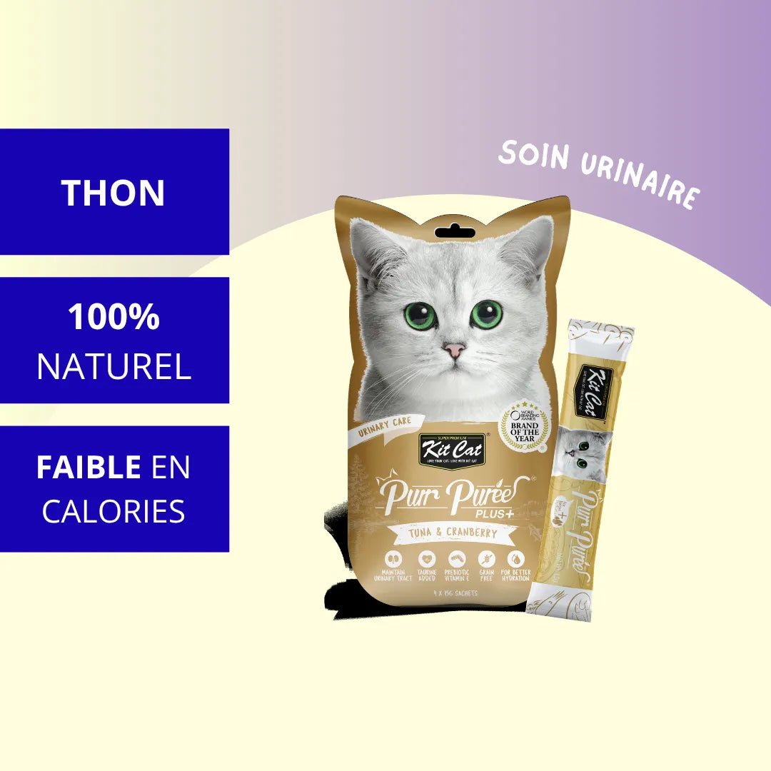 Kit Cat PurrPureePLUS - Thon (Soin urinaire) 60g