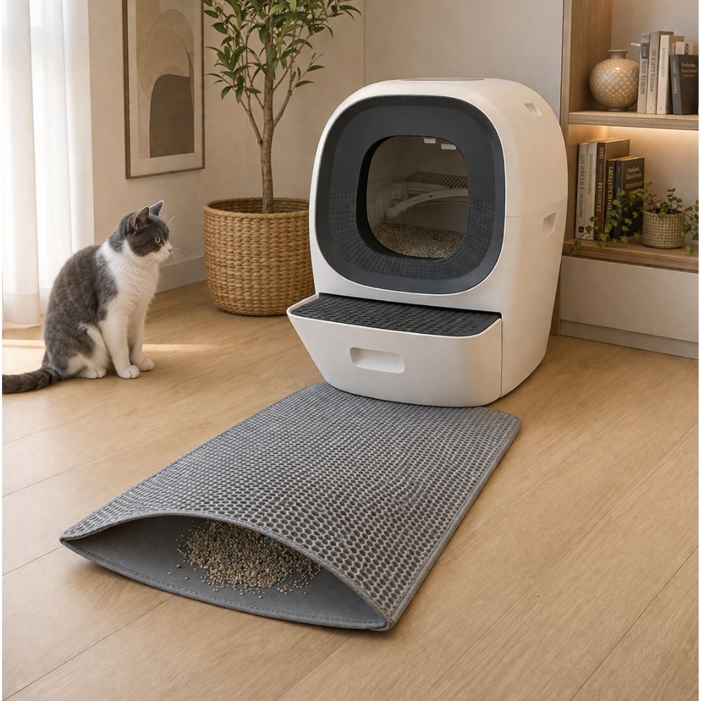 tapis double couche litière 
